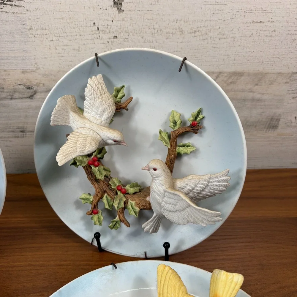 Jonathon Byron American Signature Collection 3D Birds Plates‎ 9